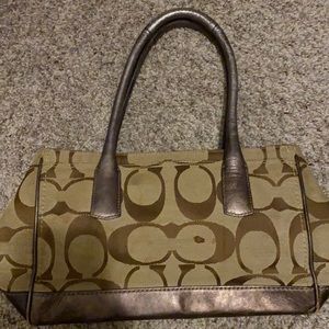 USED, authentic signature COACH purse